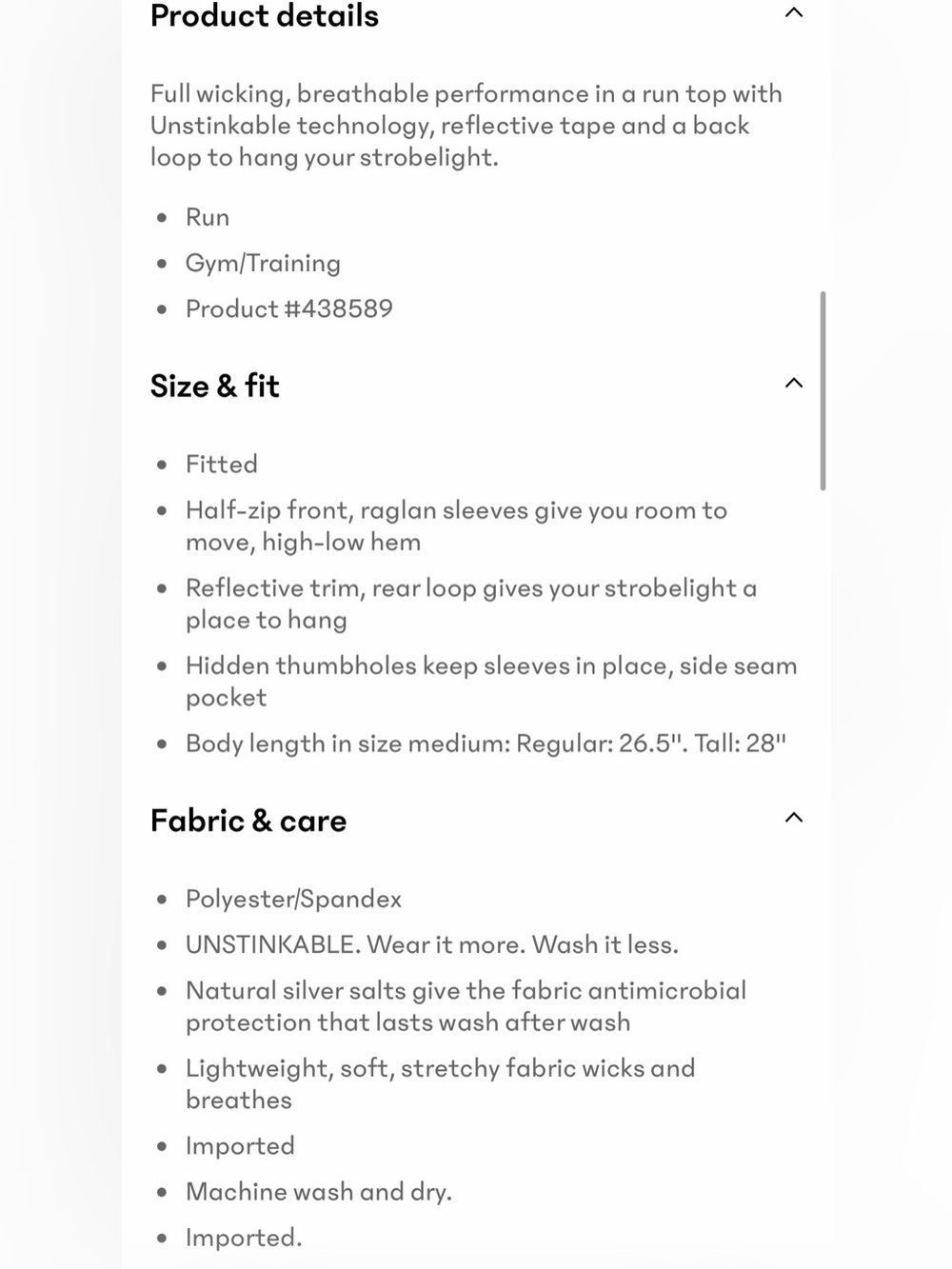Athleta Running Wild 3.0 Half Zip - Picture 4 of 5